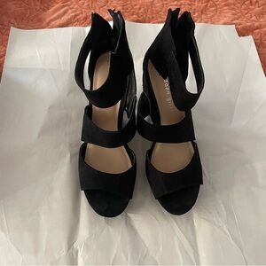 Madden Girl Black Strappy Heels